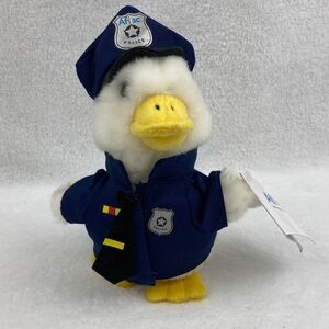 Aflac Plush Duck in Police Uniform Children’s Healthcare of Atlanta New 7”